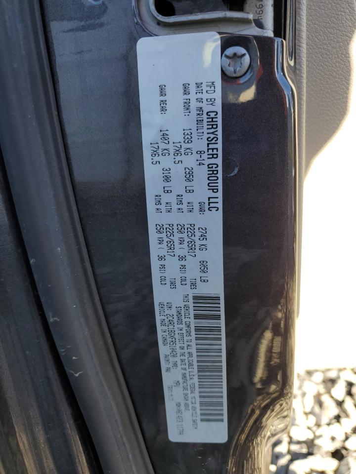 2015 Chrysler Town & Country Touring VIN: 2C4RC1BGXFR510420 Lot: 82663365