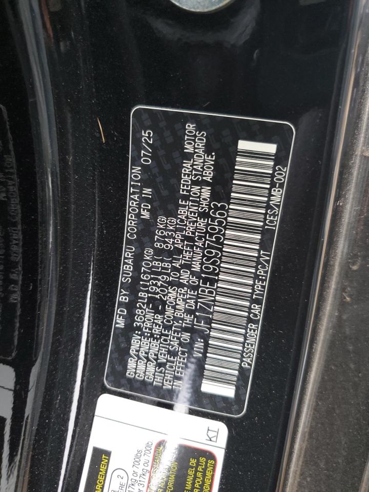 2025 Toyota Gr 86 Premium VIN: JF1ZNBE19S9759563 Lot: 86277115