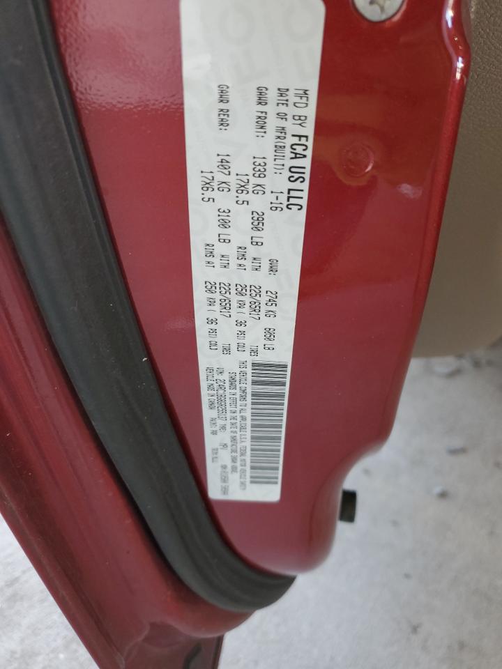 2016 Chrysler Town & Country Touring VIN: 2C4RC1BG8GR255137 Lot: 86784635