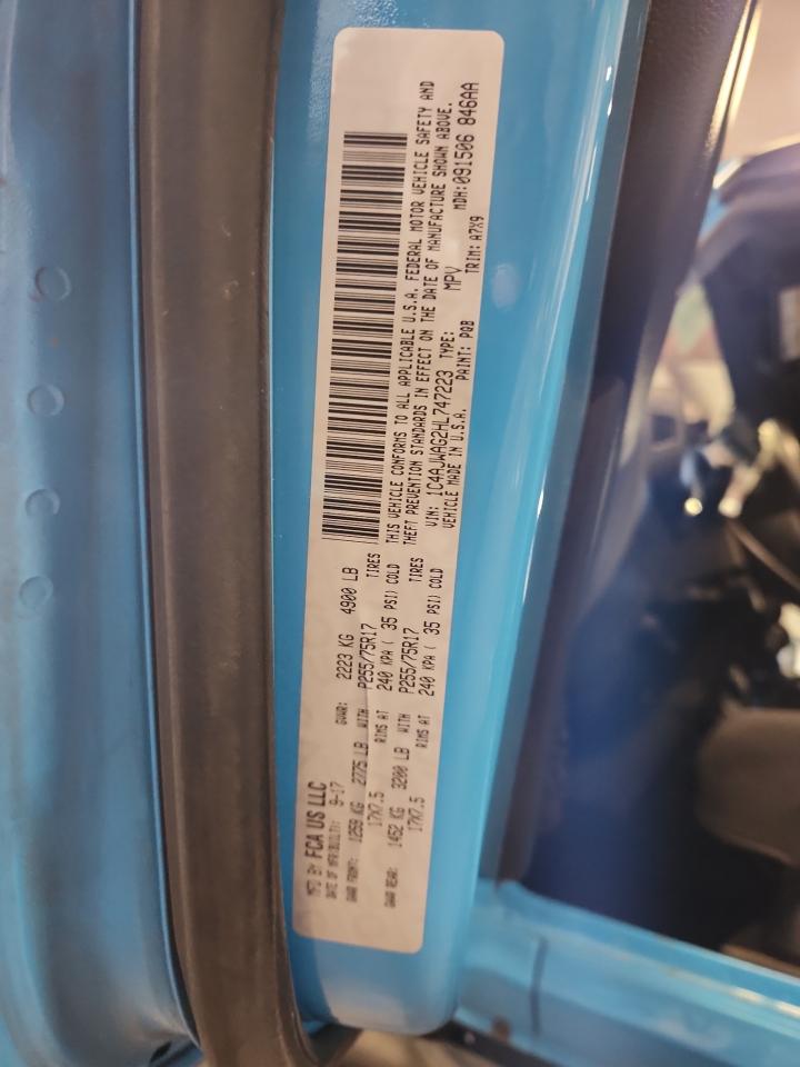 2017 Jeep Wrangler Sport VIN: 1C4AJWAG2HL747223 Lot: 85710265