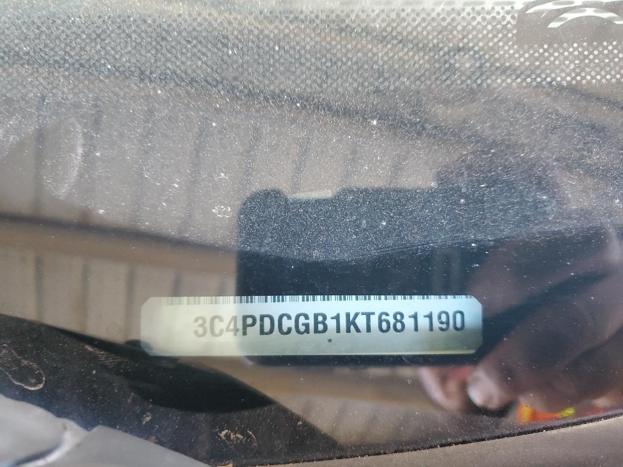 2019 Dodge Journey Crossroad VIN: 3C4PDCGB1KT681190 Lot: 82745815