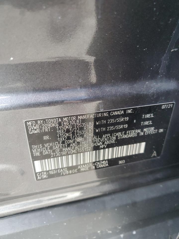 2021 Toyota Rav4 Xle Premium VIN: 2T3C1RFV0MC155152 Lot: 85008955
