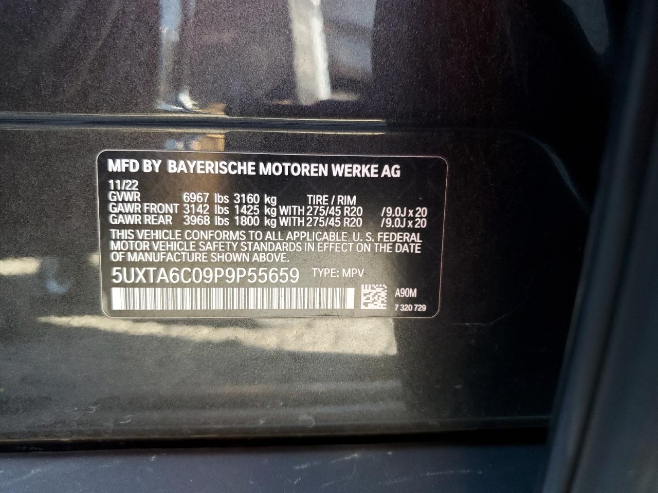 Фото: 5UXTA6C09P9P55659