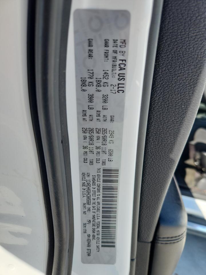 2017 Dodge Durango Sxt VIN: 1C4RDHAG0HC805660 Lot: 86861985