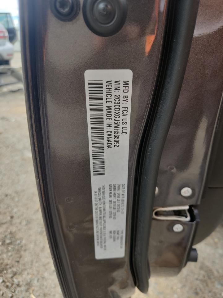 2021 Dodge Charger Scat Pack VIN: 2C3CDXGJ6MH565092 Lot: 85355465