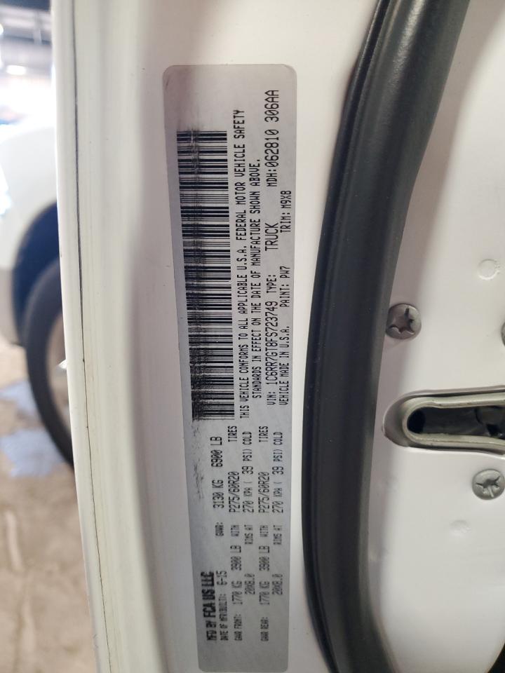 2015 Ram 1500 Slt VIN: 1C6RR7GT8FS723749 Lot: 85193075