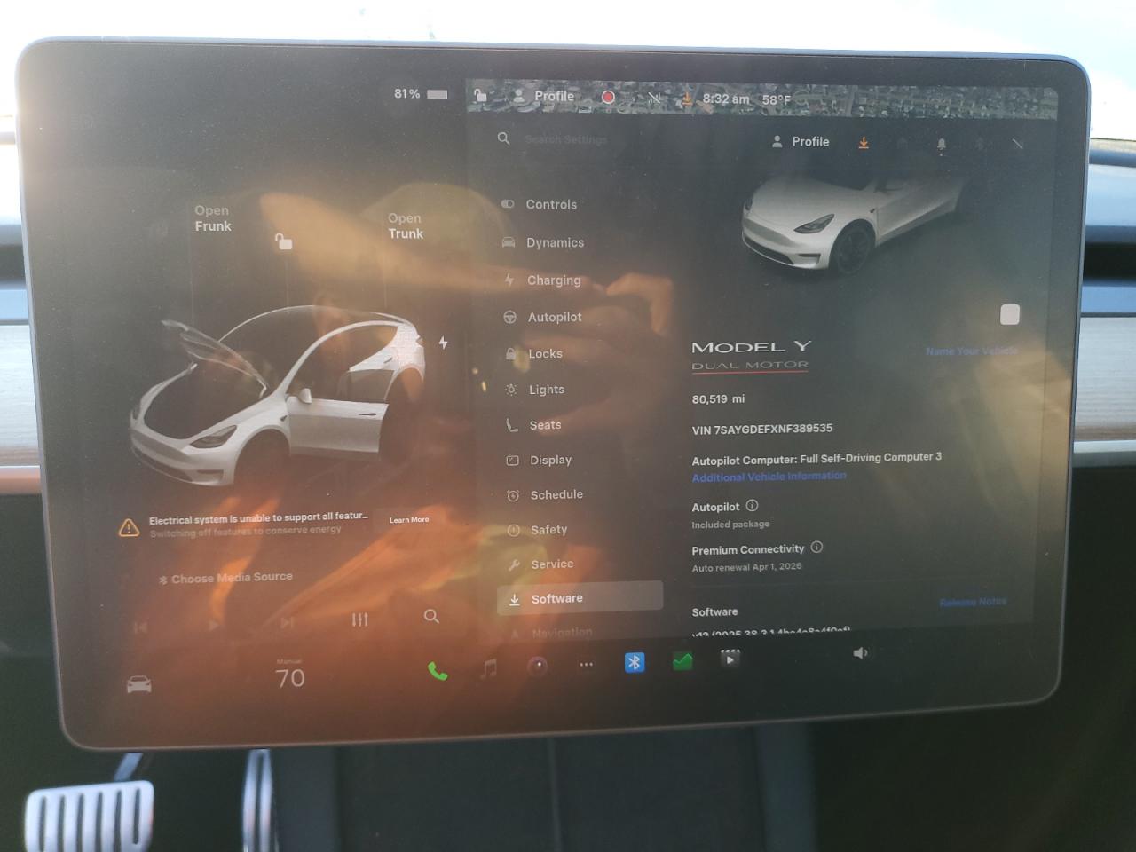 2022 Tesla Model Y VIN: 7SAYGDEFXNF389535 Lot: 90493495