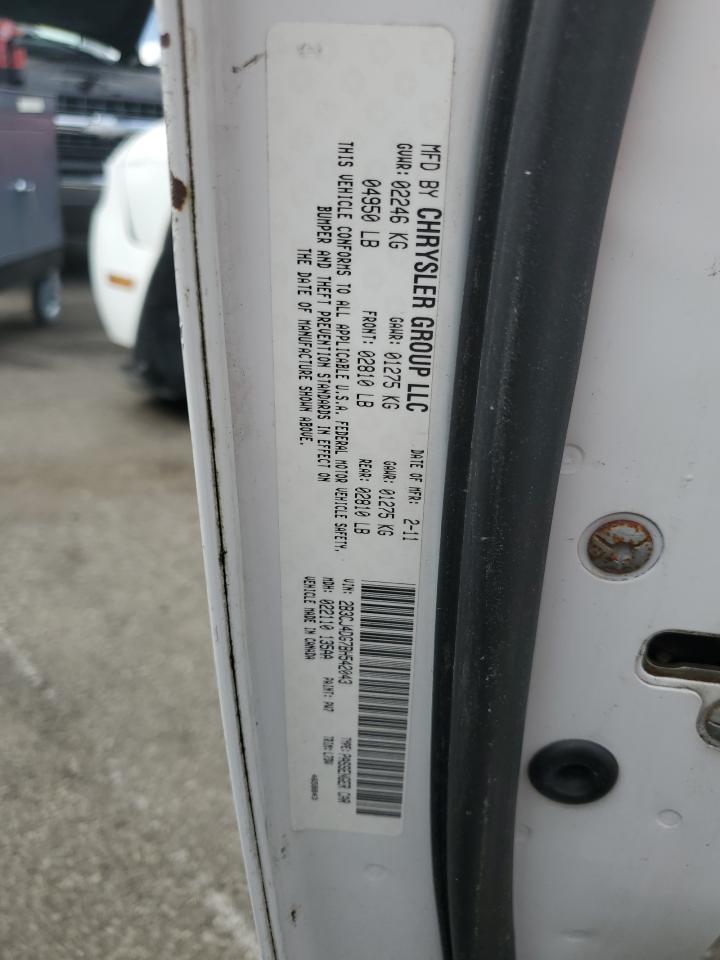 2011 Dodge Challenger VIN: 2B3CJ4DG7BH542043 Lot: 84188895