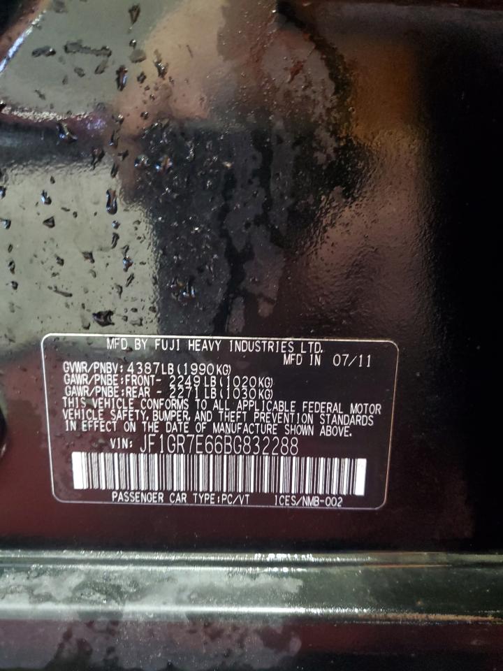 2011 Subaru Impreza Wrx VIN: JF1GR7E66BG832288 Lot: 84751875