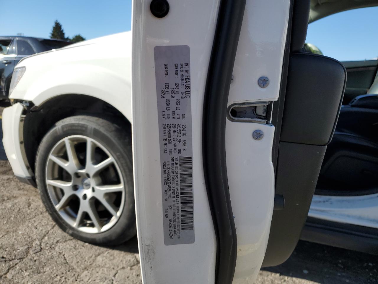 2019 Dodge Journey Gt VIN: 3C4PDDEG8KT744595 Lot: 85294585