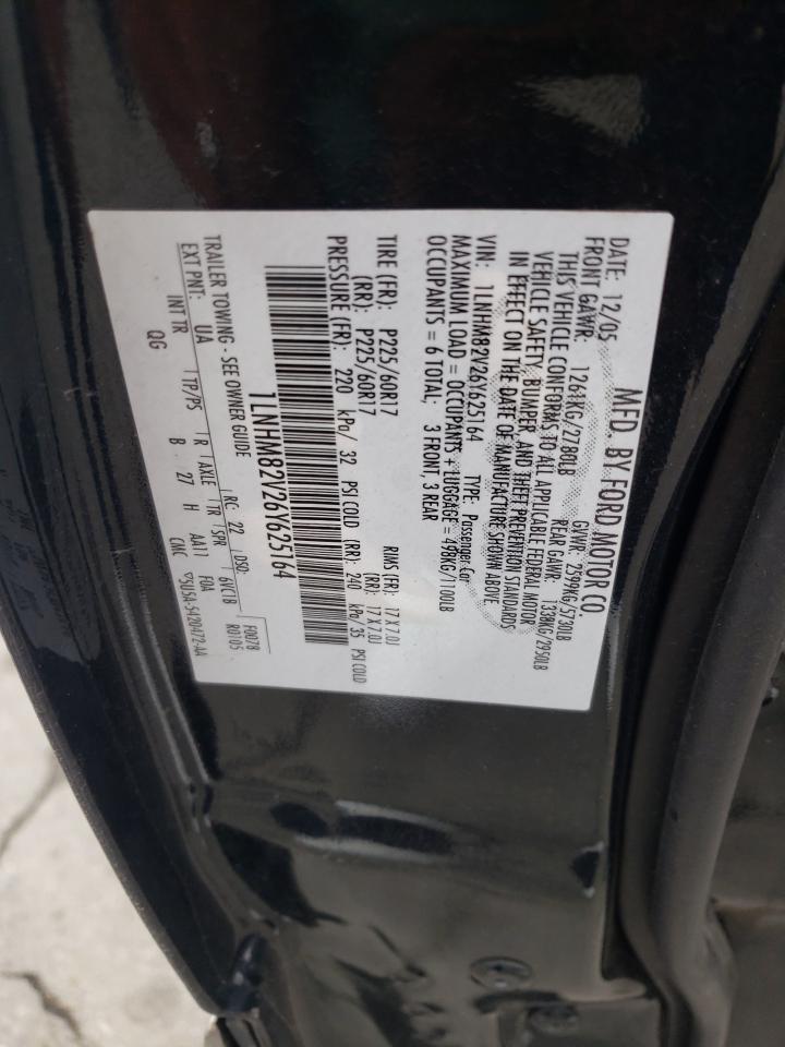 2006 Lincoln Town Car Signature Limited VIN: 1LNHM82V26Y625164 Lot: 90861305