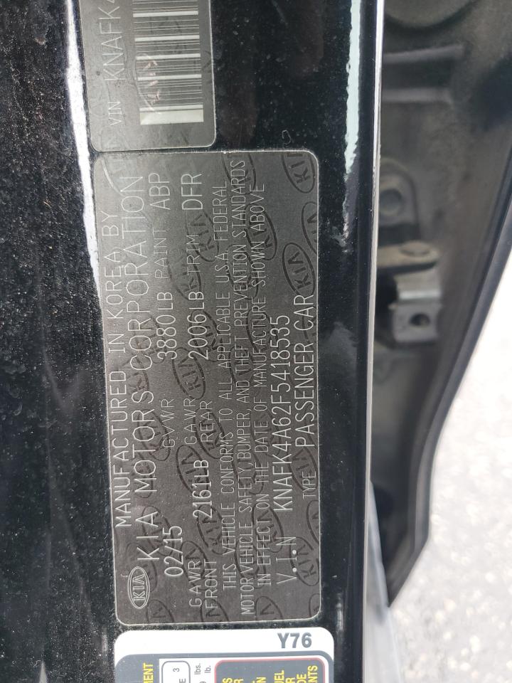 2015 Kia Forte Lx VIN: KNAFK4A62F5418535 Lot: 82258725