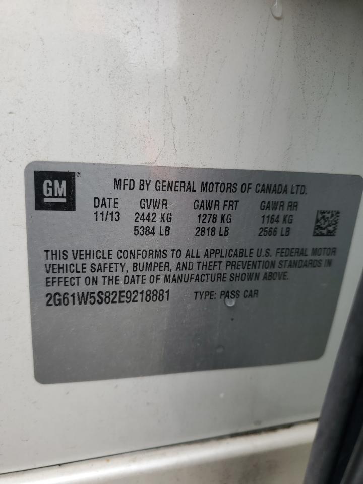 2014 Cadillac Xts Vsport Platinum VIN: 2G61W5S82E9218881 Lot: 86071835