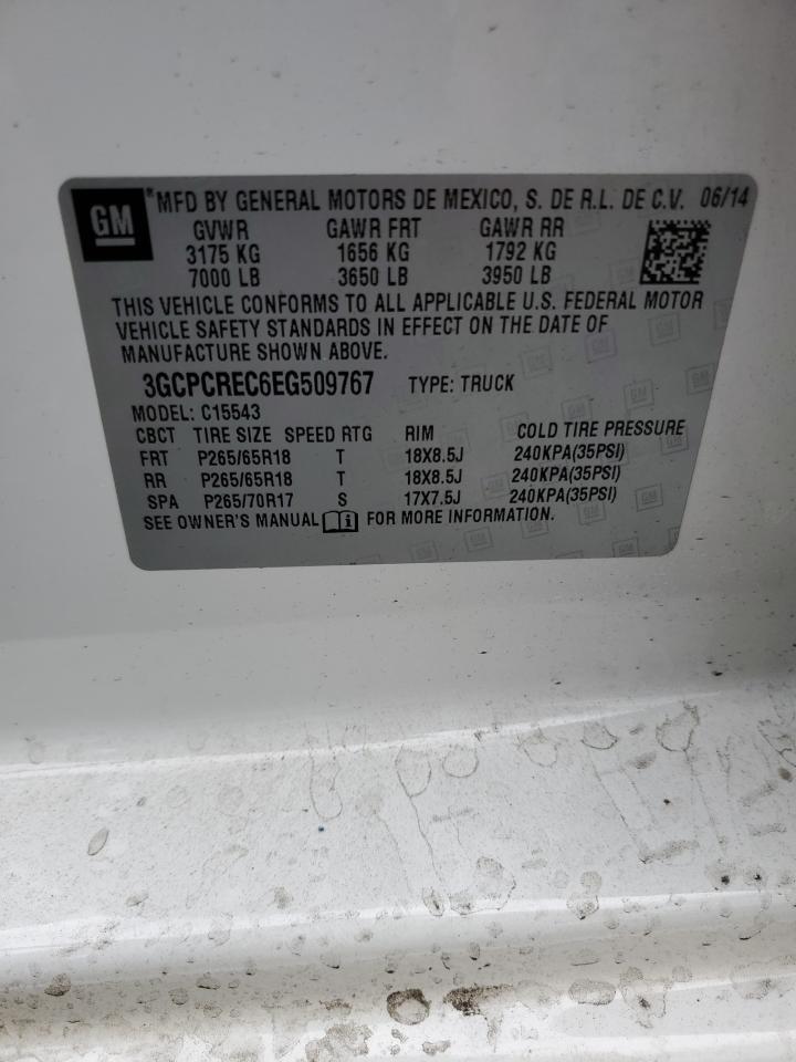 2014 Chevrolet Silverado C1500 Lt VIN: 3GCPCREC6EG509767 Lot: 86092835