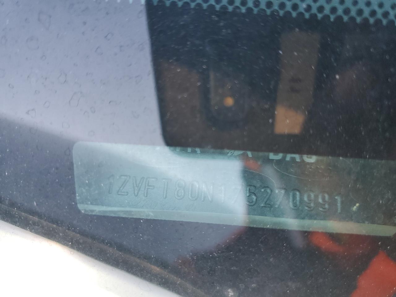 2007 Ford Mustang VIN: 1ZVFT80N175270991 Lot: 90658985