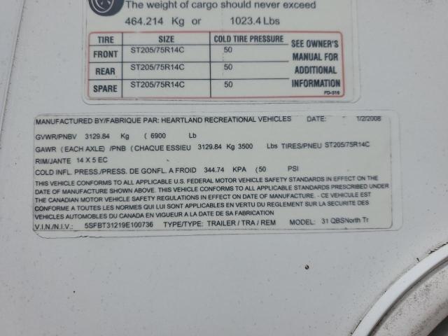2009 HEARTLAND BIG HORN NORTHTRAIL  