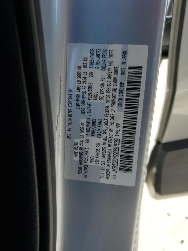 2016 Mazda Cx-5 Gt VIN: JM3KE2DY9G0681539 Lot: 89435705