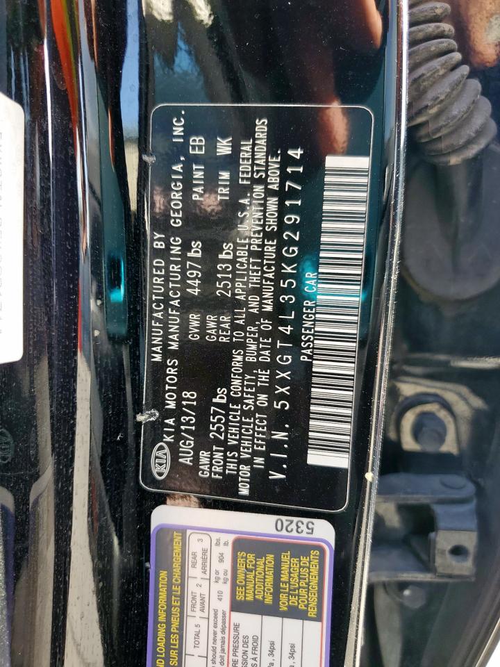 2019 Kia Optima Lx VIN: 5XXGT4L35KG291714 Lot: 82336605