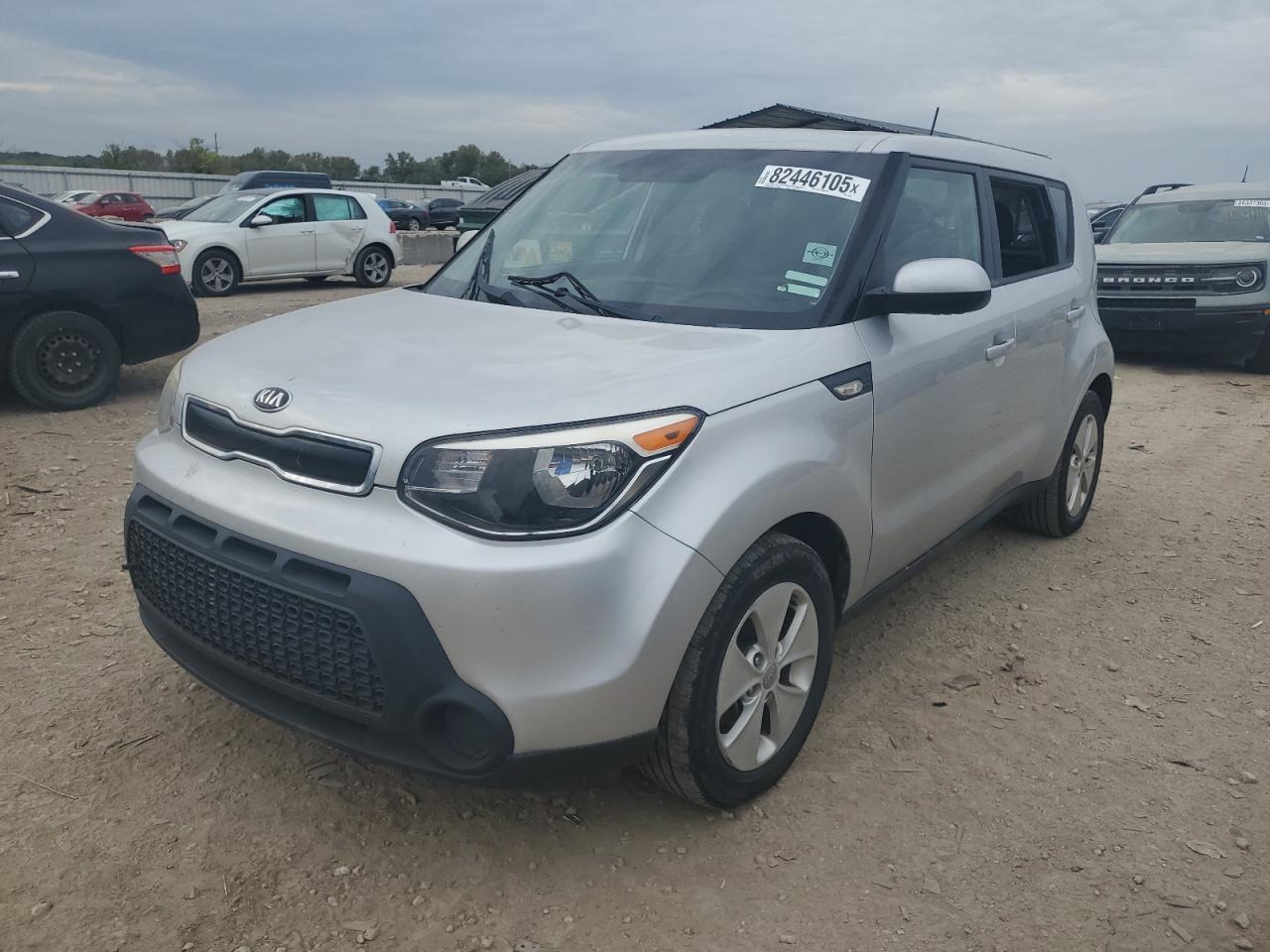 2014 Kia Soul silver null gasoline KNDJN2A27E7733596 photo #1