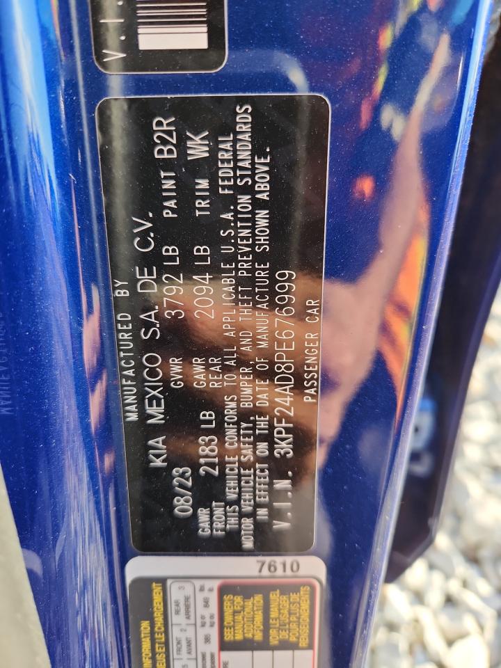 2023 Kia Forte Lx VIN: 3KPF24AD8PE676999 Lot: 82324595