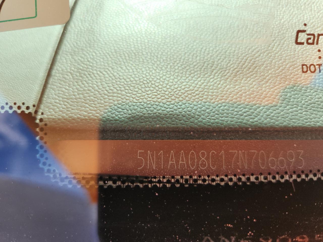 2007 Nissan Armada Se VIN: 5N1AA08C17N706693 Lot: 82345365