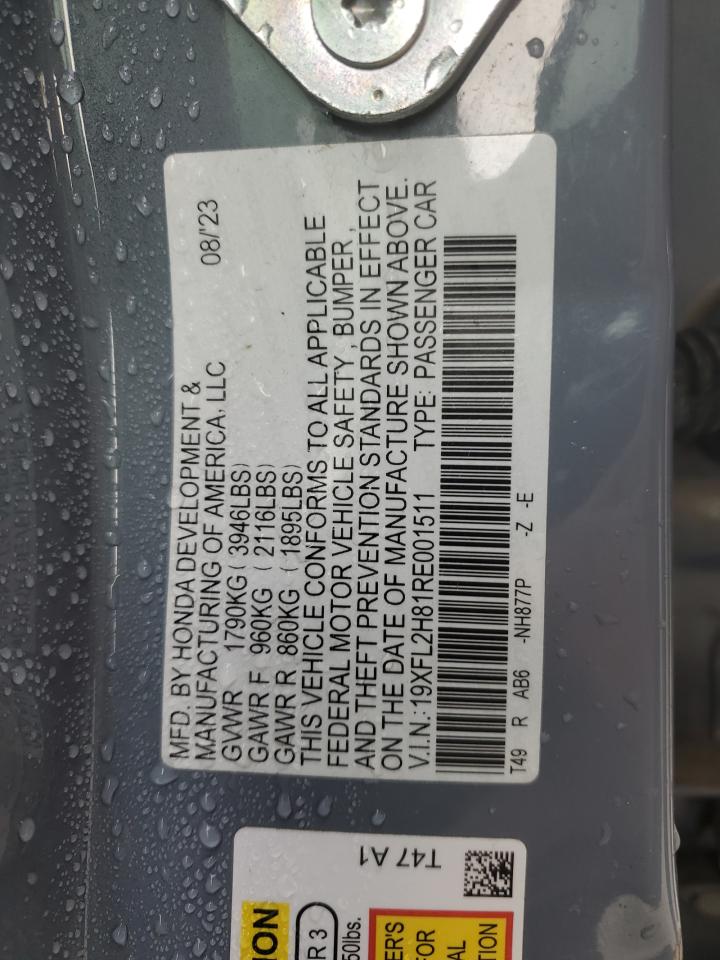 2024 Honda Civic Sport VIN: 19XFL2H81RE001511 Lot: 82339525