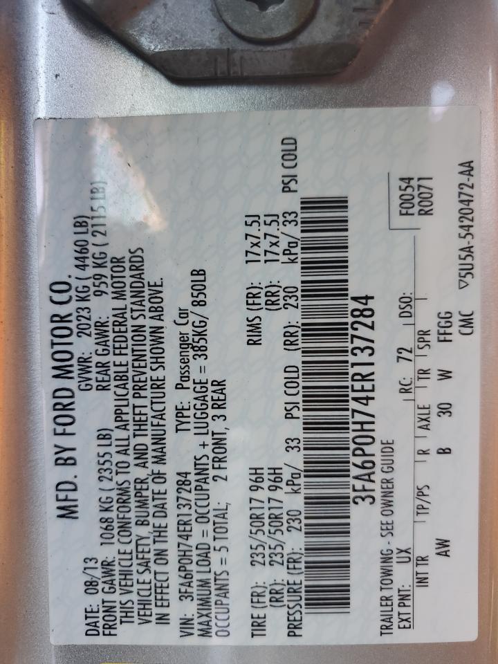 2012 Ford Fusion Hybrid VIN: 3FADP0L32CR163570 Lot: 91080885