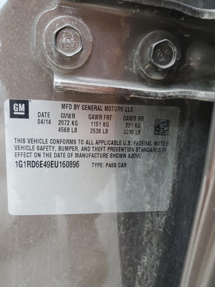 2014 Chevrolet Volt VIN: 1G1RD6E49EU160896 Lot: 86319185