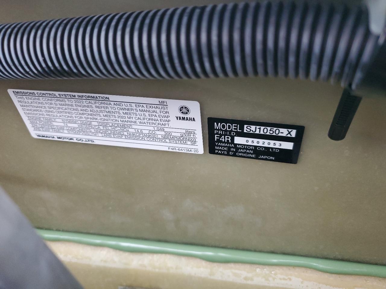 2022 Yamaha Jetski VIN: YAMH0145H122 Lot: 90238235