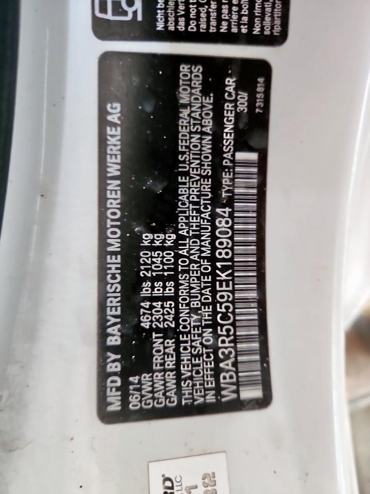 2014 BMW 435 Xi VIN: WBA3R5C59EK189084 Lot: 86724655