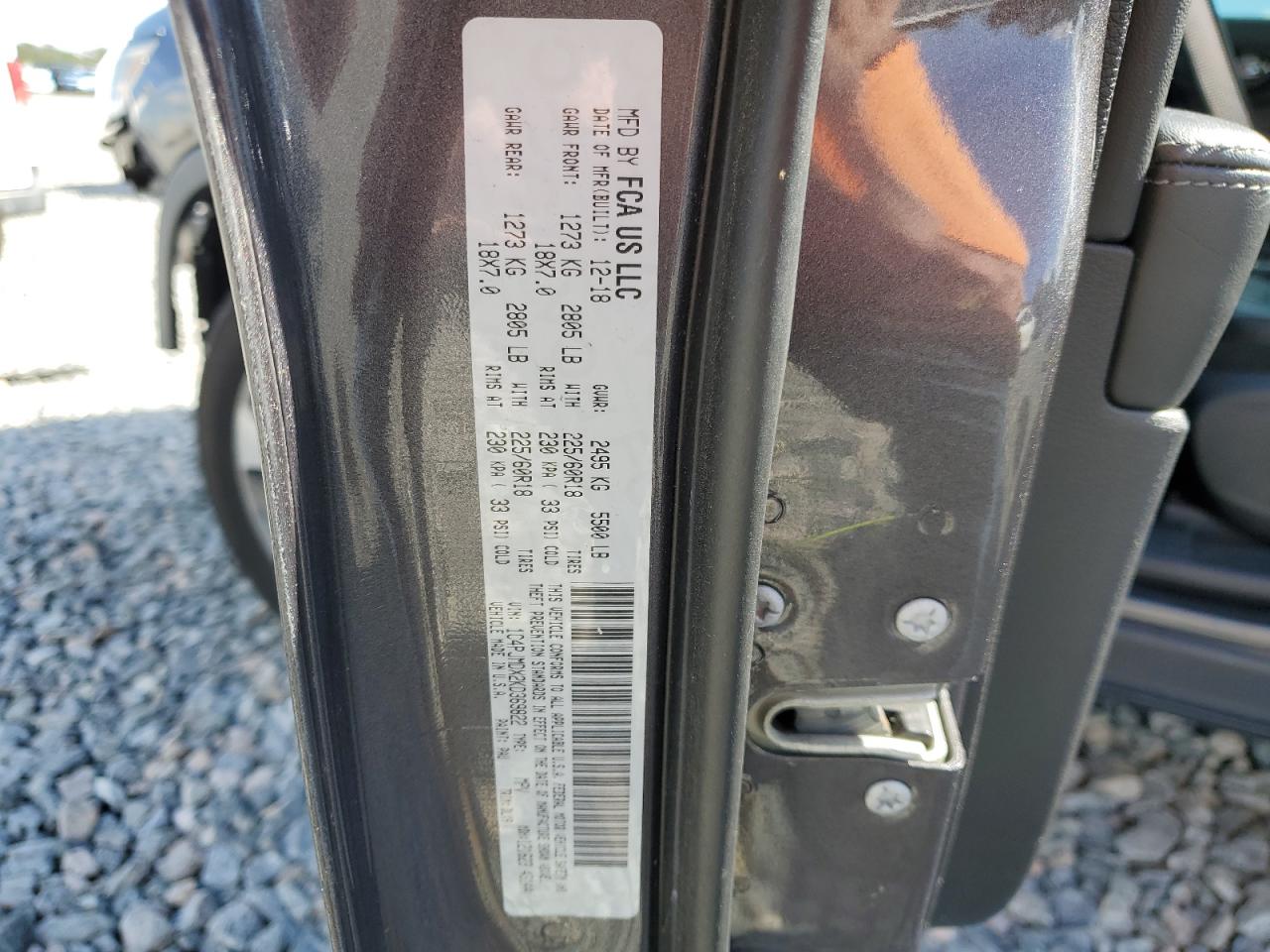 2019 Jeep Cherokee Limited VIN: 1C4PJMDX2KD369822 Lot: 82473155