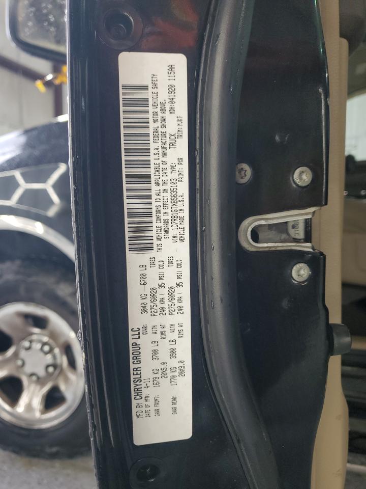 2011 Dodge Ram 1500 VIN: 1D7RB1GTXBS635103 Lot: 90327415