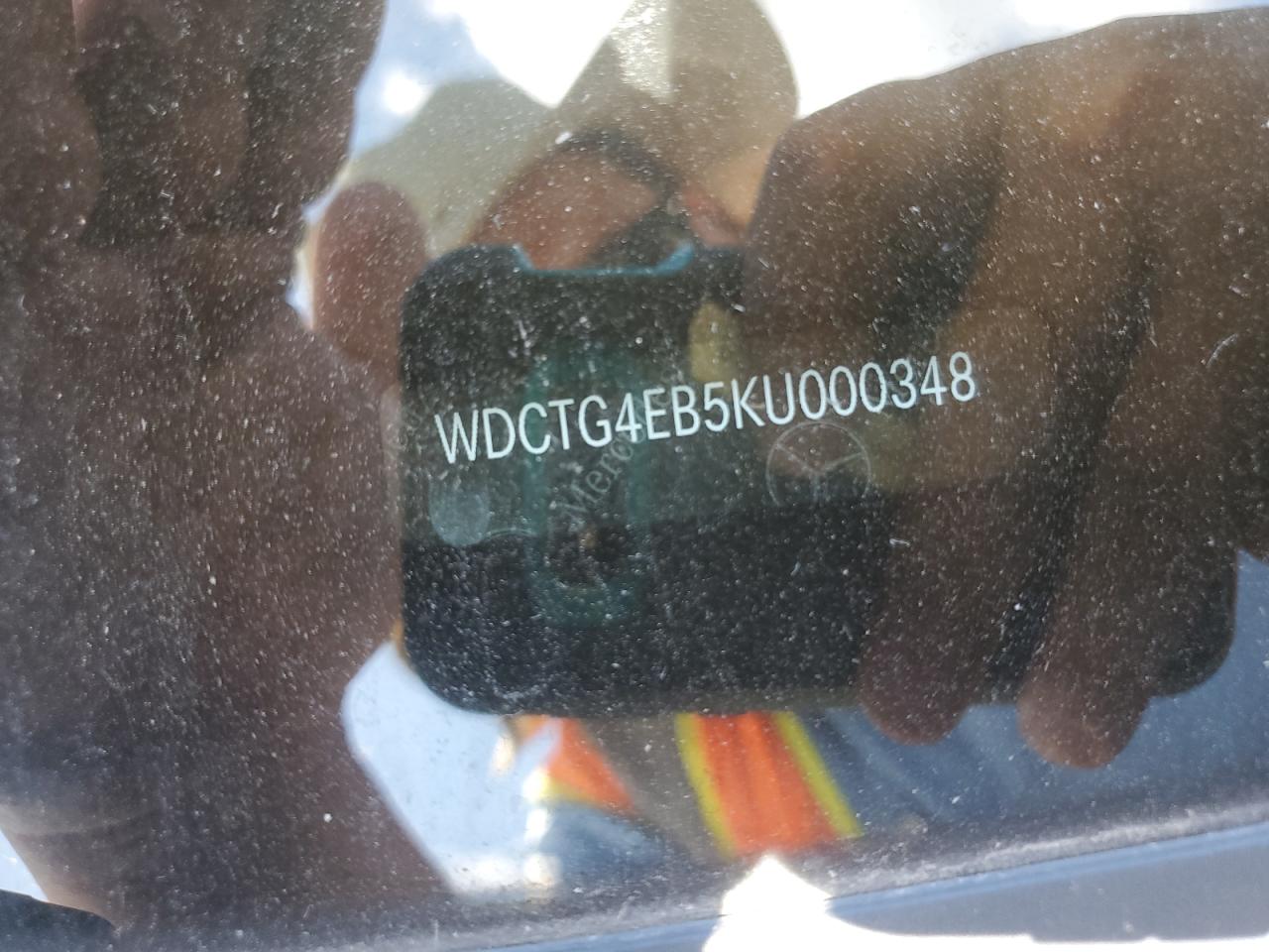 2019 Mercedes-Benz Gla 250 VIN: WDCTG4EB5KU000348 Lot: 84891935