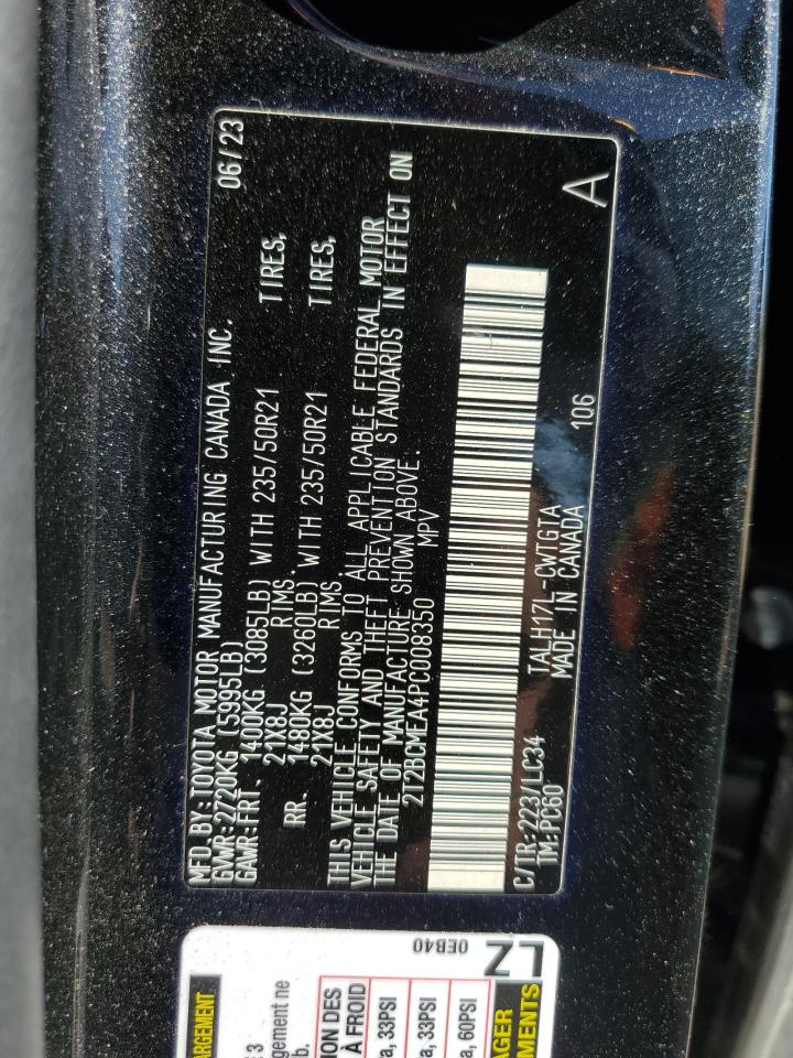 2023 Lexus Rx 500H F Sport VIN: 2T2BCMEA4PC008350 Lot: 89841375