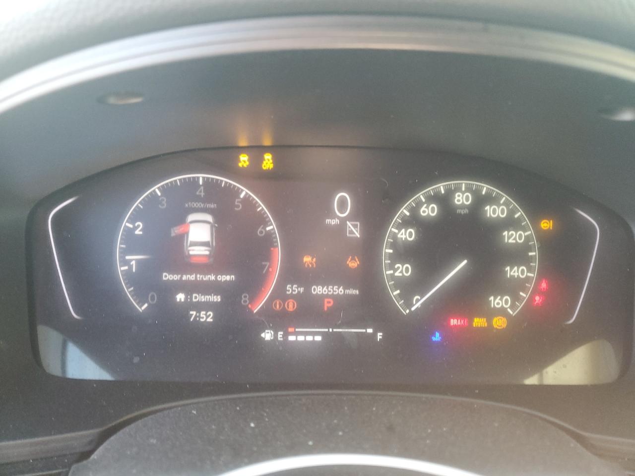 2022 Honda Civic Ex VIN: 2HGFE1F72NH308300 Lot: 86308575