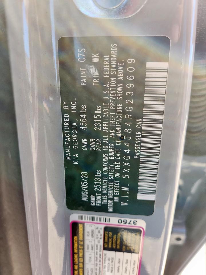 2024 Kia K5 Gt VIN: 5XXG44J84RG239609 Lot: 91054905