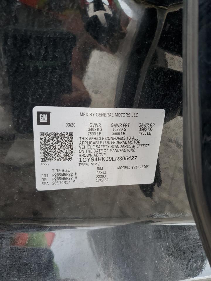 2020 Cadillac Escalade Esv Luxury VIN: 1GYS4HKJ9LR305427 Lot: 83993155