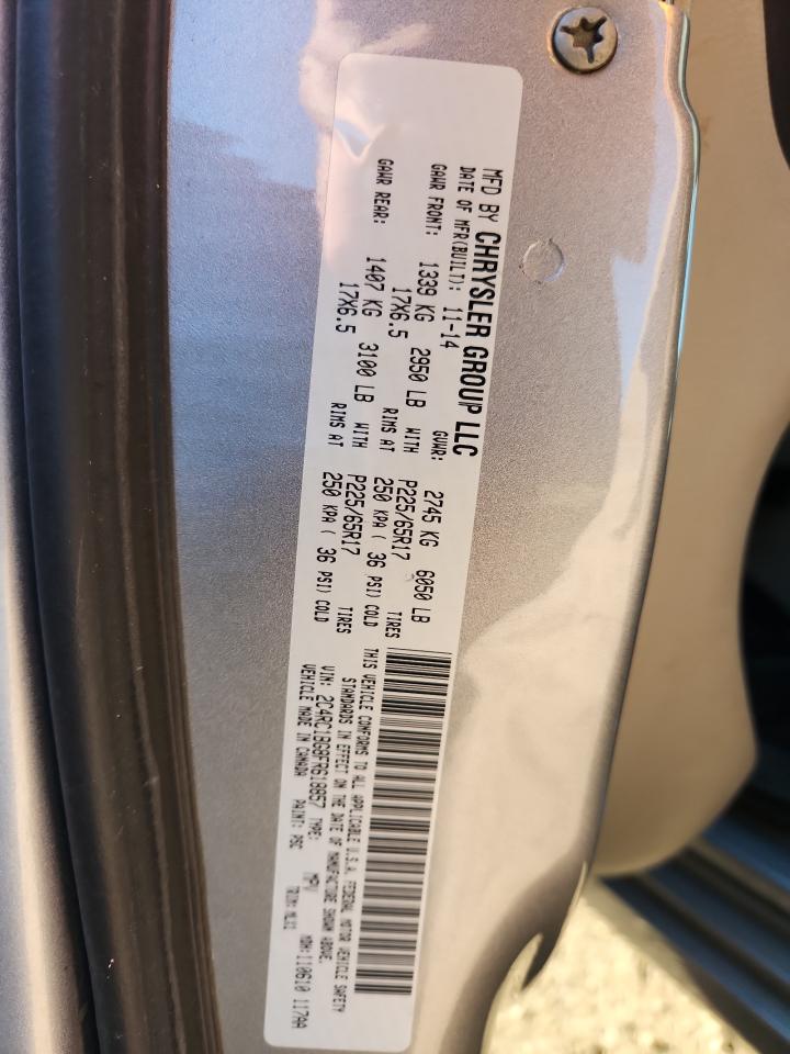 2015 Chrysler Town & Country Touring VIN: 2C4RC1BG8FR618857 Lot: 84743735