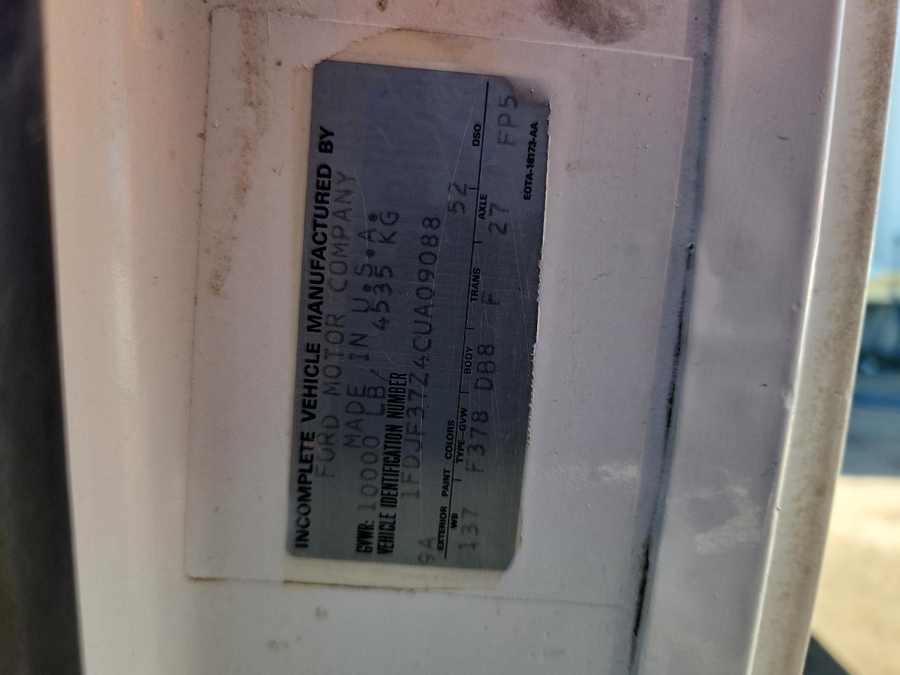 1982 Ford F350 VIN: 1FDJF37Z4CUA09088 Lot: 84976645