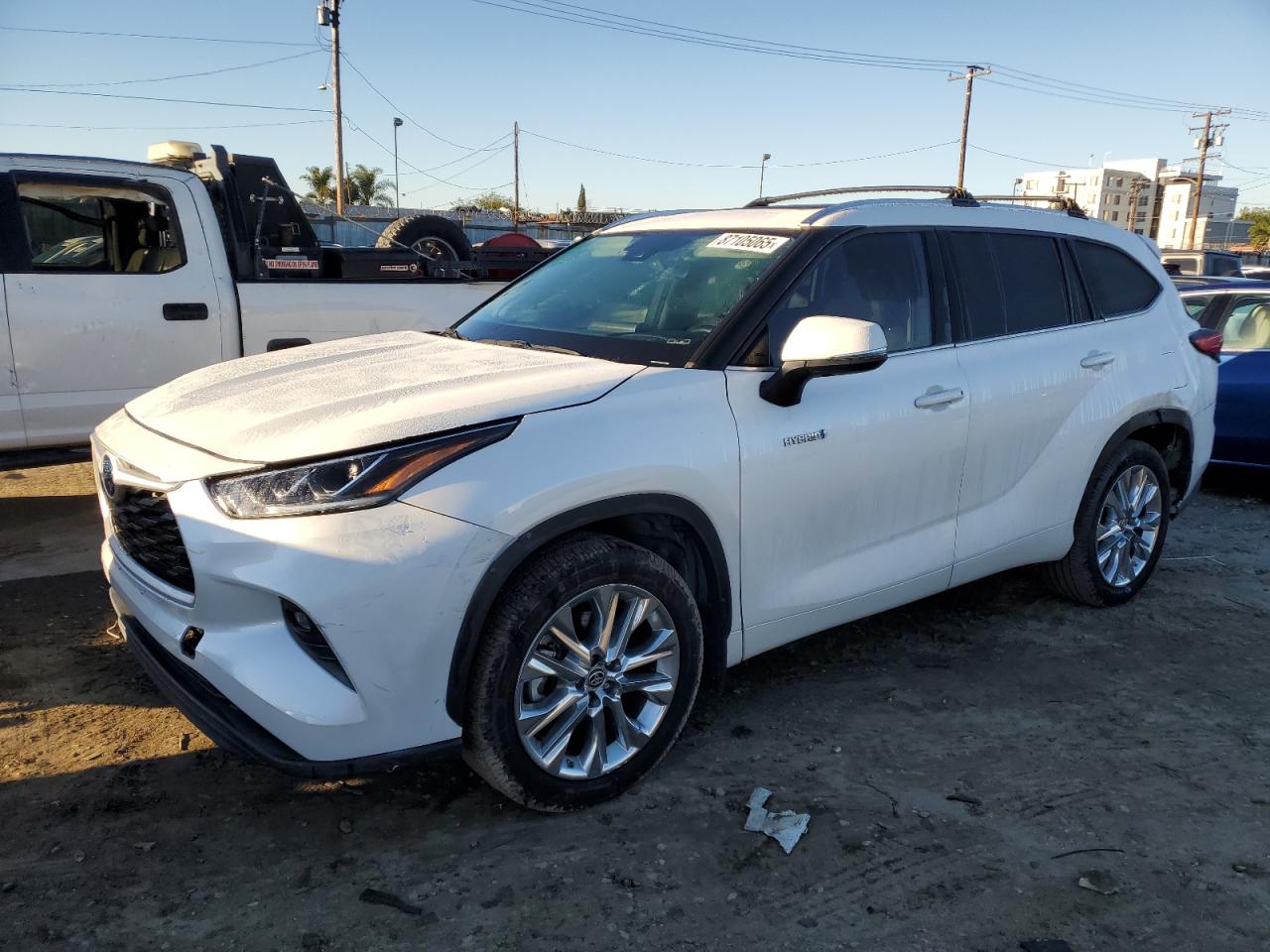 TOYOTA HIGHLANDER 2021. Lot# 87105065. VIN 5TDYARAH8MS005877. Photo 1