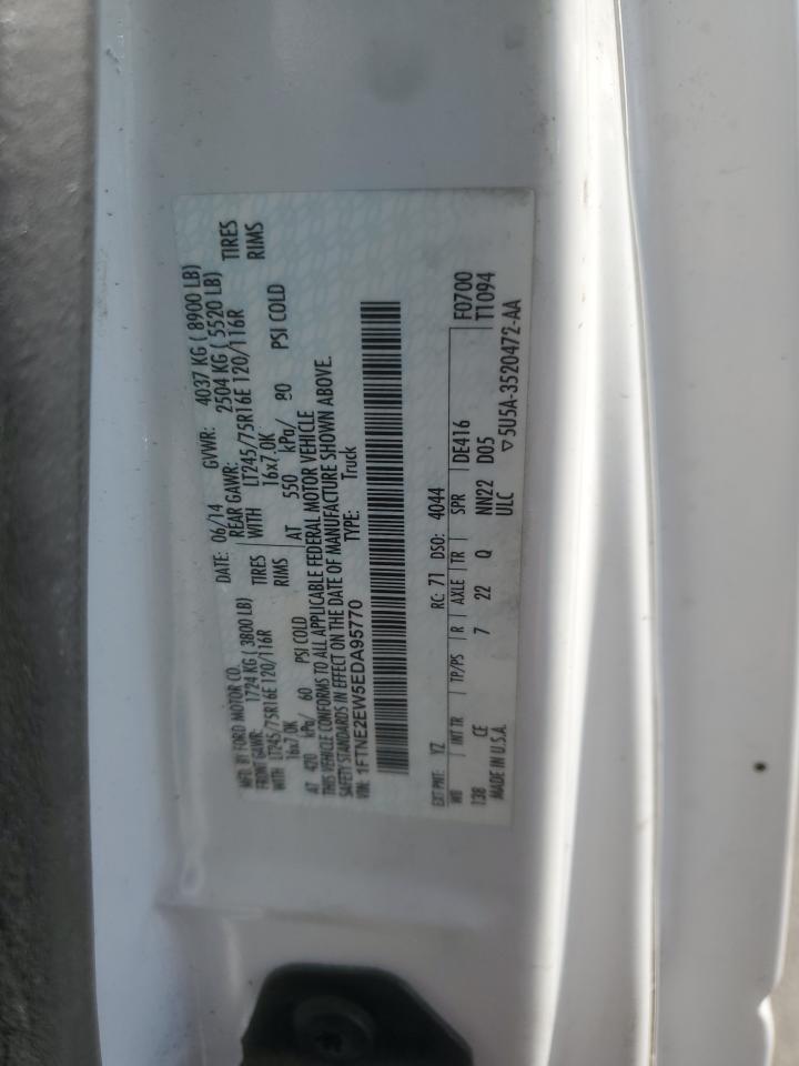 2014 Ford Econoline E250 Van VIN: 1FTNE2EW5EDA95770 Lot: 86521215