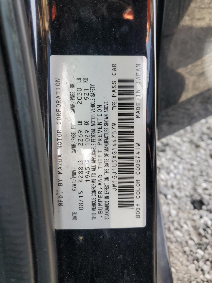 2016 Mazda 6 Sport VIN: JM1GJ1U5XG1447379 Lot: 87420985