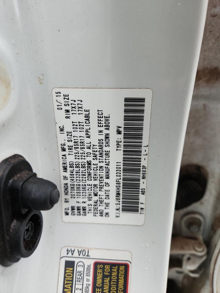 2015 Honda Cr-V Ex VIN: 5J6RM4H58FL033011 Lot: 90487335