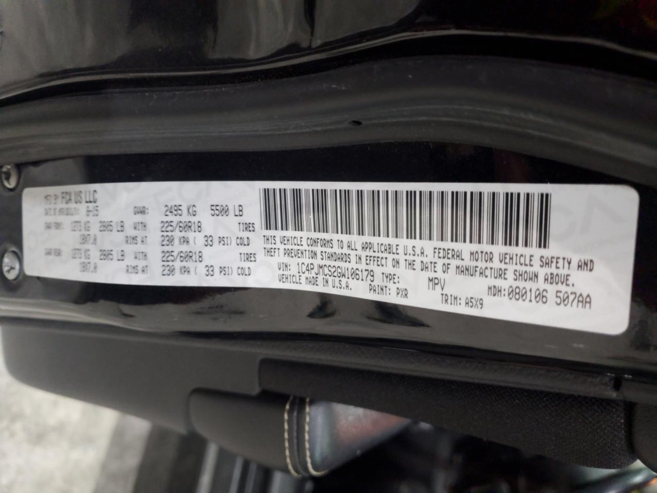 2016 Jeep Cherokee Latitude VIN: 1C4PJMCS2GW106179 Lot: 90072715