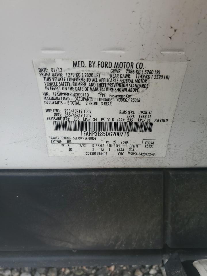 2013 Ford Taurus Sel VIN: 1FAHP2E85DG200710 Lot: 90021925