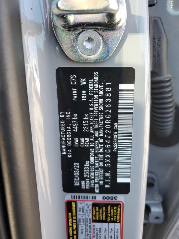 2024 Kia K5 Gt Line VIN: 5XXG64J20RG263881 Lot: 85856945