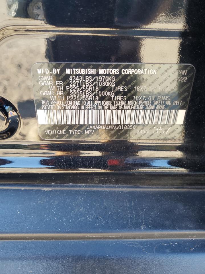 2022 Mitsubishi Outlander Sport Es VIN: JA4APUAU1NU018350 Lot: 83974665