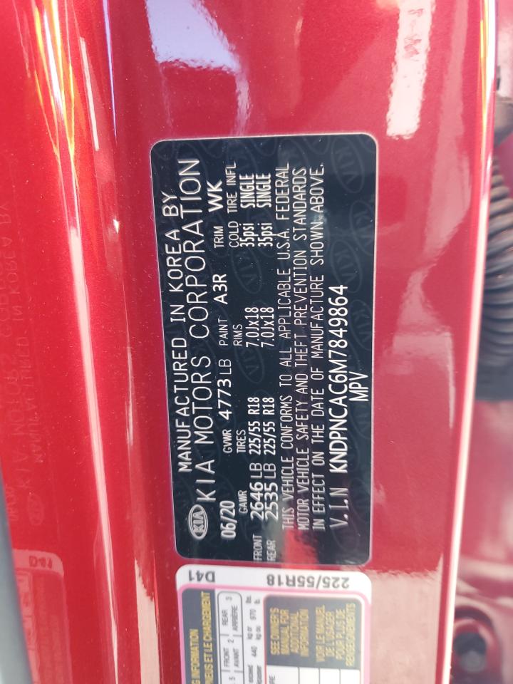 2021 Kia Sportage Ex VIN: KNDPNCAC6M7849864 Lot: 85819935