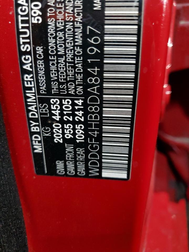 2013 Mercedes-Benz C 250 VIN: WDDGF4HB8DA841967 Lot: 85774895