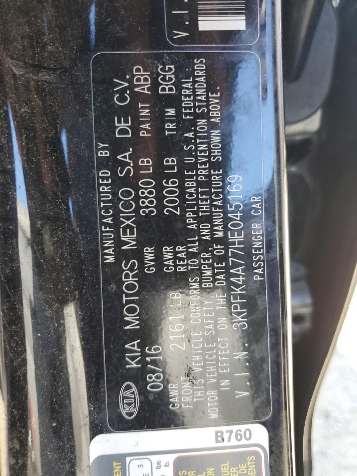 2017 Kia Forte Lx VIN: 3KPFK4A77HE045169 Lot: 87305265